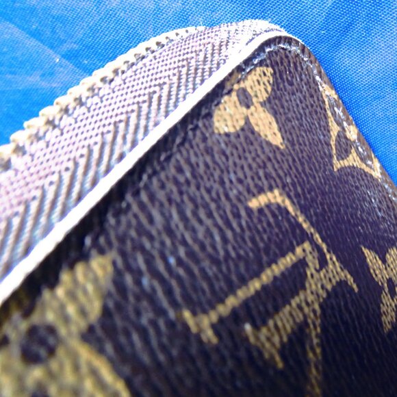 LOUIS VUITTON M42616 Monogram Canvas Zippy Wallet - Brown--GOOD CONDITION - Picture 3 of 10